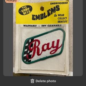 Emblems Embroidered Patch 'The Show Offs' vintage 70s Says Ray